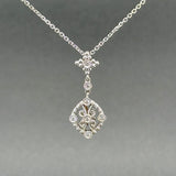 Estate 14K W Gold 0.06ctw I/I1 Diamond Pendant - Walter Bauman Jewelers