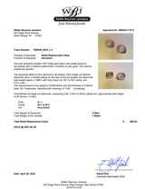 Estate 14K W Gold 0.09ctw H-I/SI1-2 Diamond Cushion Earring Jackets - Walter Bauman Jewelers