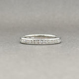 Estate 14K W Gold 0.10ctw H - I/SI1 - 2 Diamond Wedding Band - Walter Bauman Jewelers