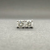 Estate 14K W Gold 0.14ctw G/I1 Diamond Stud Earrings - Walter Bauman Jewelers