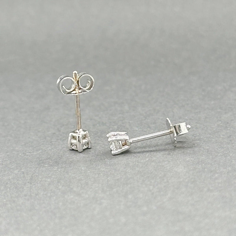 Estate 14K W Gold 0.15ctw G/SI2 Diamond Stud Earrings - Walter Bauman Jewelers