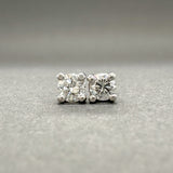 Estate 14K W Gold 0.15ctw G/SI2 Diamond Stud Earrings - Walter Bauman Jewelers