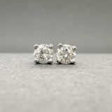 Estate 14K W Gold 0.15ctw H/SI2 - I1 Diamond Stud Earrings - Walter Bauman Jewelers