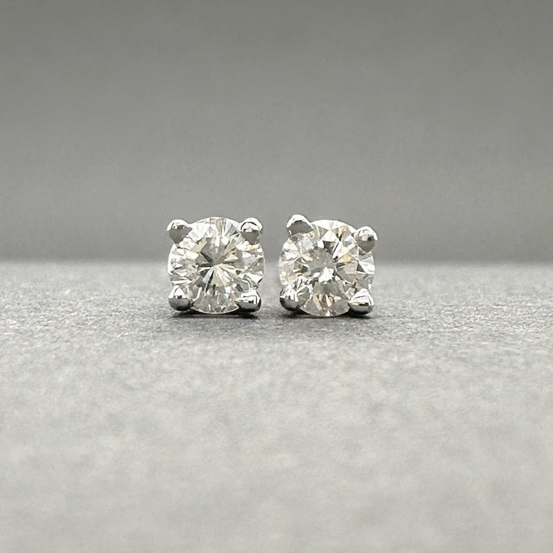 Estate 14K W Gold 0.15ctw H/SI2 - I1 Diamond Stud Earrings - Walter Bauman Jewelers