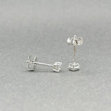 Estate 14K W Gold 0.16ctw G - H/I1 - 2 Diamond Stud Earrings - Walter Bauman Jewelers