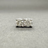 Estate 14K W Gold 0.16ctw G - H/I1 - 2 Diamond Stud Earrings - Walter Bauman Jewelers