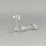 Estate 14K W Gold 0.16ctw G/SI2 Diamond Stud Earrings - Walter Bauman Jewelers