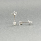 Estate 14K W Gold 0.16ctw H/SI2 - I2 Diamond Stud Earrings - Walter Bauman Jewelers