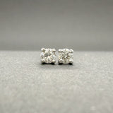 Estate 14K W Gold 0.17ctw G - H/SI1 - 2 Diamond Stud Earrings - Walter Bauman Jewelers