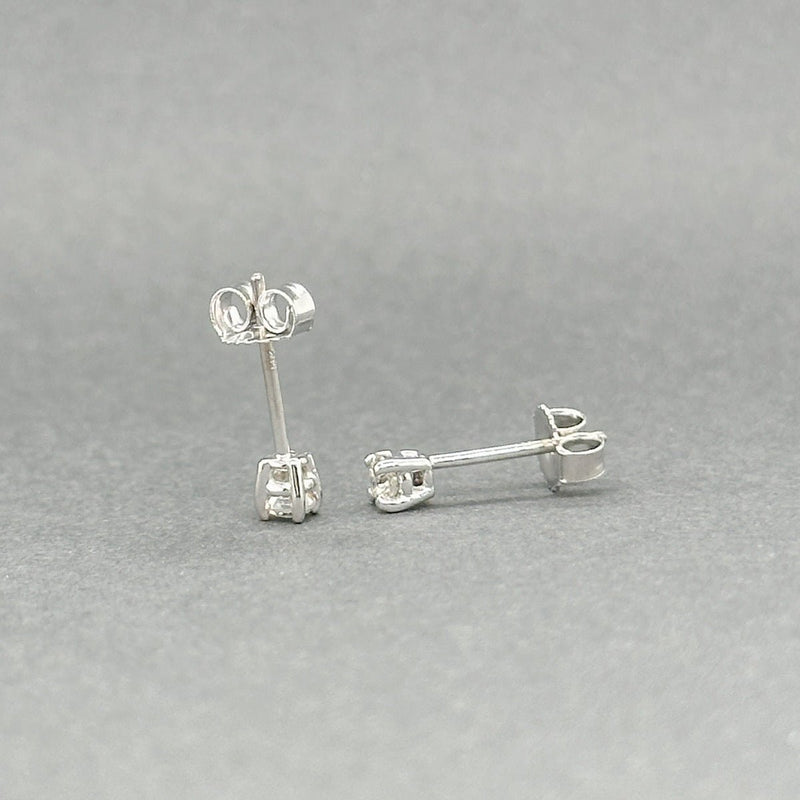 Estate 14K W Gold 0.17ctw G - H/SI1 - 2 Diamond Stud Earrings - Walter Bauman Jewelers