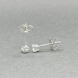 Estate 14K W Gold 0.17ctw H/SI1 - 2 Diamond Stud Earrings - Walter Bauman Jewelers