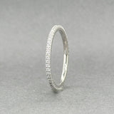 Estate 14K W Gold 0.19ctw G - H/VS1 - 2 Diamond Eternity Ring - Walter Bauman Jewelers