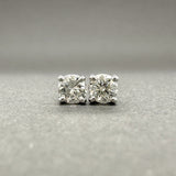 Estate 14K W Gold 0.19ctw H/VS1 - SI2 Diamond Stud Earrings - Walter Bauman Jewelers