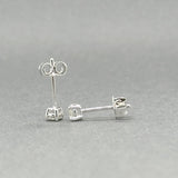 Estate 14K W Gold 0.19ctw H/VS1 - SI2 Diamond Stud Earrings - Walter Bauman Jewelers