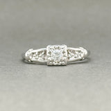 Estate 14K W Gold 0.20ctw H/VS1 - SI1 Diamond Eng. Ring - Walter Bauman Jewelers