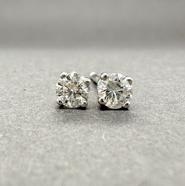 Estate 14K W Gold 0.22ctw G - H/SI1 - 2 Diamond Stud Earrings - Walter Bauman Jewelers