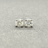 Estate 14K W Gold 0.24ctw G - I/SI1 - 2 Diamond Stud Earrings - Walter Bauman Jewelers