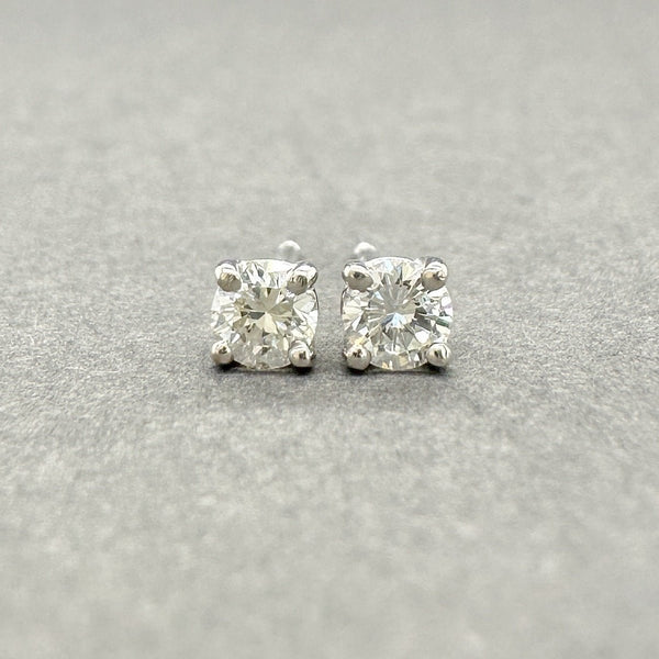 Estate 14K W Gold 0.24ctw G - I/SI1 - 2 Diamond Stud Earrings - Walter Bauman Jewelers