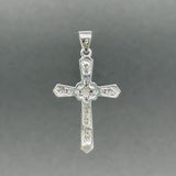 Estate 14K W Gold 0.24ctw H - I/SI2 - I1 Diamond Cross Pendant - Walter Bauman Jewelers