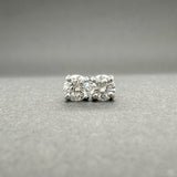 Estate 14K W Gold 0.28ctw F - G/SI2 Diamond Stud Earrings - Walter Bauman Jewelers