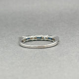 Estate 14K W Gold 0.30ctw Sapphire & 0.07ctw Diamond Ring - Walter Bauman Jewelers