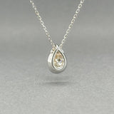 Estate 14K W Gold 0.35ct H - I/SI2 OMC Diamond Pendant - Walter Bauman Jewelers