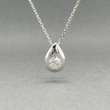 Estate 14K W Gold 0.35ct H - I/SI2 OMC Diamond Pendant - Walter Bauman Jewelers