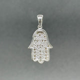 Estate 14K W Gold 0.35ctw G - H/SI1 - 2 Diamond Hamsa Pendant - Walter Bauman Jewelers