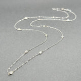 Estate 14K W Gold 0.46ctw H - I/SI1 - 2 Diamonds By The Yard Necklace - Walter Bauman Jewelers