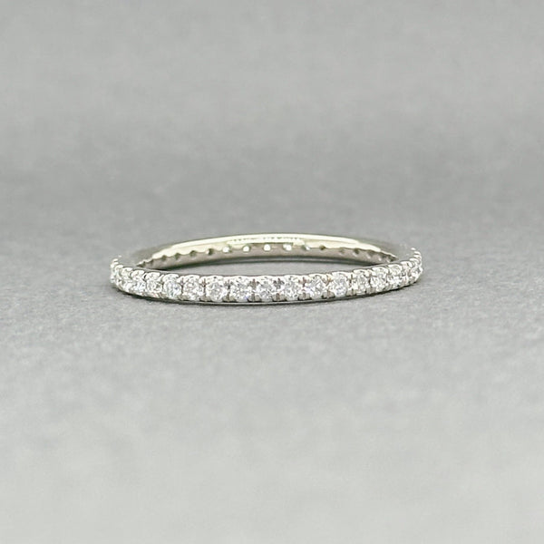 Estate 14K W Gold 0.50ctw F-G/VS1 Lab-Grown Diamond Eternity Ring - Walter Bauman Jewelers