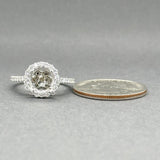 Estate 14K W Gold 0.51ctw Diamond Eng. Ring Mounting - Walter Bauman Jewelers