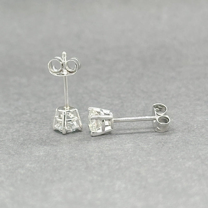 Estate 14K W Gold 0.60ctw H - I/SI2 Diamond Stud Earrings - Walter Bauman Jewelers