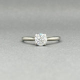 Estate 14K W Gold 0.65ct G - H/VS2 OEC Diamond Eng. Ring - Walter Bauman Jewelers