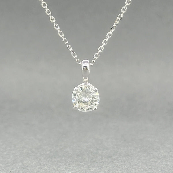 Estate 14K W Gold 0.68ct H/I1 Diamond Pendant - Walter Bauman Jewelers