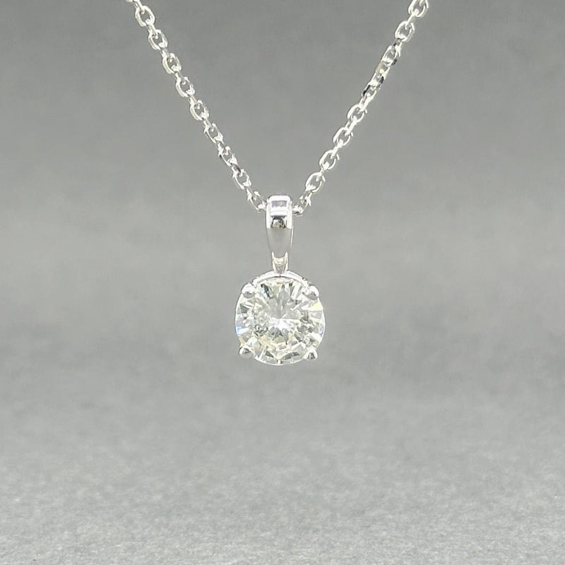 Estate 14K W Gold 0.68ct H/I1 Diamond Pendant - Walter Bauman Jewelers