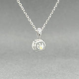 Estate 14K W Gold 0.68ct H/I1 Diamond Pendant - Walter Bauman Jewelers