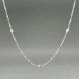 Estate 14K W Gold 0.72ctw H/VS2 - SI1 Diamond By The Yard Necklace - Walter Bauman Jewelers