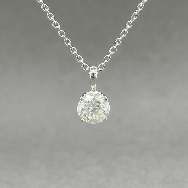 Estate 14K W Gold 0.74ct I/I2 Diamond Pendant - Walter Bauman Jewelers