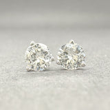 Estate 14K W Gold 0.79ctw I/SI2 - I1 Diamond Stud Earrings - Walter Bauman Jewelers