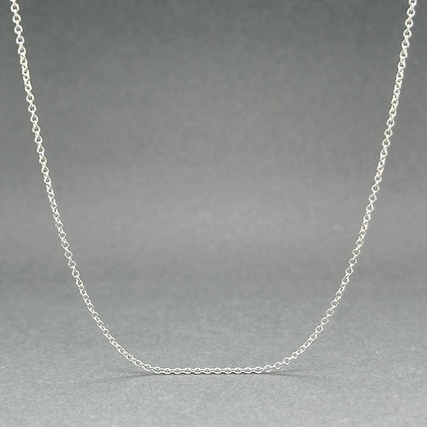 Estate 14K W Gold 0.7mm 16” Cable Chain - Walter Bauman Jewelers