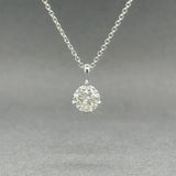 Estate 14K W Gold 0.80ct J/I2 Diamond Pendant - Walter Bauman Jewelers