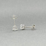 Estate 14K W Gold 0.80ctw G - H/I1 Diamond Stud Earrings - Walter Bauman Jewelers