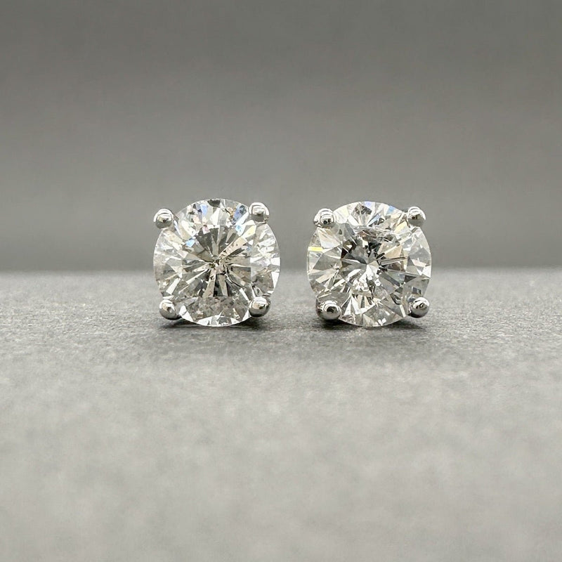 Estate 14K W Gold 0.80ctw G - H/I1 Diamond Stud Earrings - Walter Bauman Jewelers