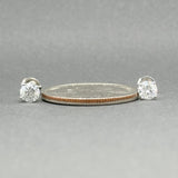 Estate 14K W Gold 0.80ctw G - H/I1 Diamond Stud Earrings - Walter Bauman Jewelers