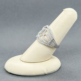 Estate 14K W Gold 0.81ctw G - H/SI1 - 2 Diamond Double Knot Ring - Walter Bauman Jewelers