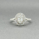 Estate 14K W Gold 1.09ctw H - I/SI1 - 2 Diamond Eng. Ring - Walter Bauman Jewelers