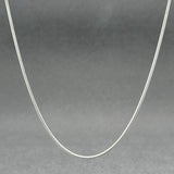 Estate 14K W Gold 1.10mm 17” Snake Chain - Walter Bauman Jewelers