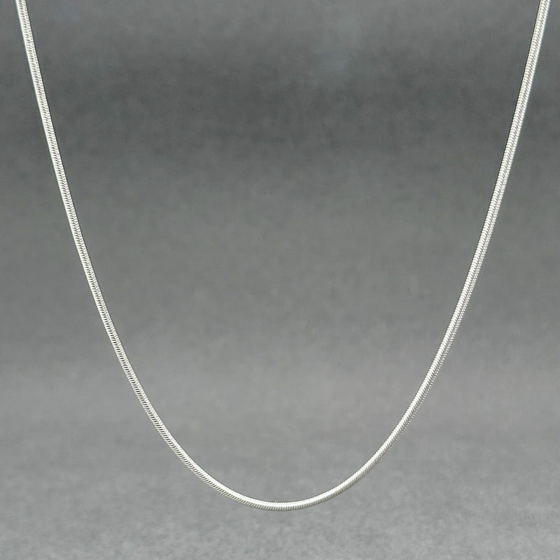 Estate 14K W Gold 1.10mm 17” Snake Chain - Walter Bauman Jewelers