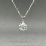 Estate 14K W Gold 1.18ct F/I1 Diamond Pendant - Walter Bauman Jewelers