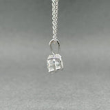 Estate 14K W Gold 1.18ct F/I1 Diamond Pendant - Walter Bauman Jewelers